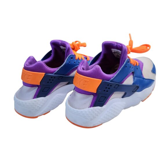 Nike Air Huarache Retro Run 654275-111 Sneakers Shoes White Blue Cone Purple 7Y - Picture 5 of 10